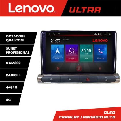 Navigatie Citroen C3 2017-2024 ecran color de fabrica Qled 1K Octa Core 4+64 LTE 4G DSP Wifi 5Ghz HDMI android auto carplay radio gps internet Kit-+ULTRA-9-4+64