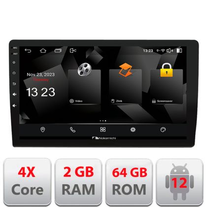 Navigatie auto cu ecran 9 inch capacitiv 2+64GB Android12 4X50W max