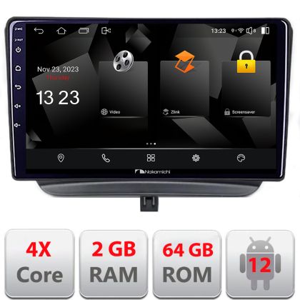 Navigatie Ford Turneo Courier Transit Courier 2014-2021 Nakamichi Android Ecran 720P Quad Core 2+64 carplay android auto NAM5230