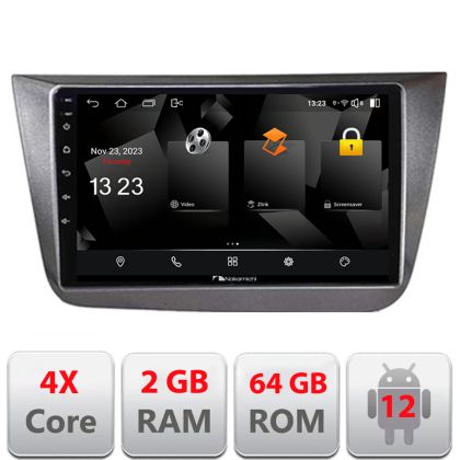 Navigatie Seat Altea 2005-2014 Android radio gps internet quad core 2+64 carplay android auto