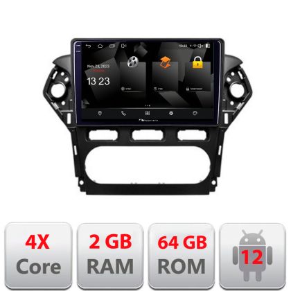 Navigatie Ford Mondeo 2010-2014 5230-MONDEO-CLIMA Android Ecran 720P Quad Core 2+64 carplay android auto