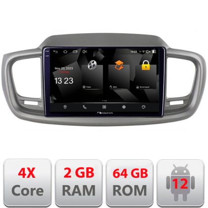 Navigatie Kia Sorento 2015-2018 5230-6528 Android Ecran 720P Quad Core 2+64 carplay android auto