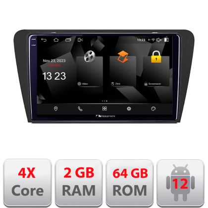 Navigatie Skoda Octavia 3 5230-279 Android Ecran 720P Quad Core 2+64 carplay android auto