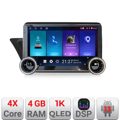Navigatie Audi A4 A5 B8 cu MMI3G Edotec  4+64 10.5 inch Incell 1K android Wifi 5Ghz gps internet  KIT-a4-3G