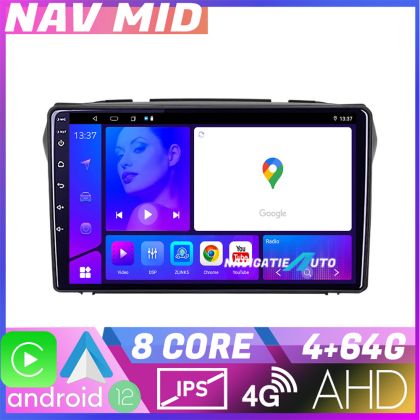 Navigatie Suzuki Alto 2009 2016 EDOTEC-LITE Android Ecran 720P Octa Core 4 64 Carplay