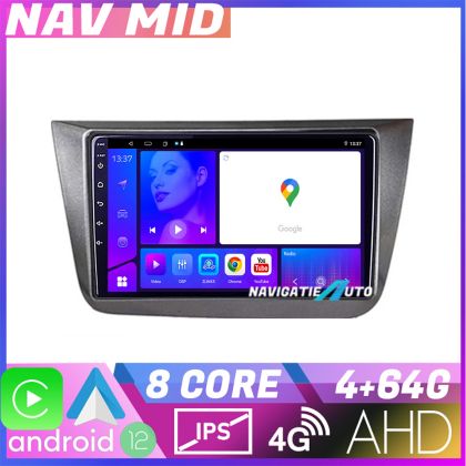Navigatie Seat Altea 2005 2014 EDOTEC-LITE Android radio gps internet Octa core 4 64 Carplay