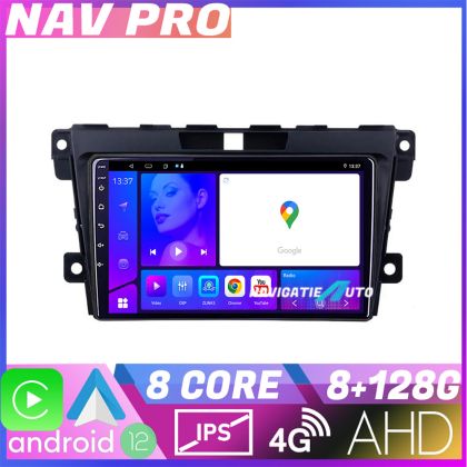Navigatie Mazda CX 7 2009 KIT 097 EDOTEC-LITE Android Ecran 720P Octa Core 8 128 Carplay