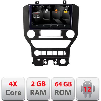 Navigatie Ford Mustang 2015-2020 5230-MUSTANG-NAVI Android Ecran 720P Quad Core 2+64 carplay android auto