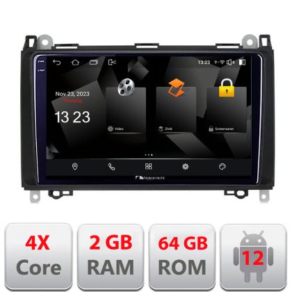 Navigatie Mercedes VW 5230-068 Android Ecran 720P Quad Core 2+64 carplay android auto v1