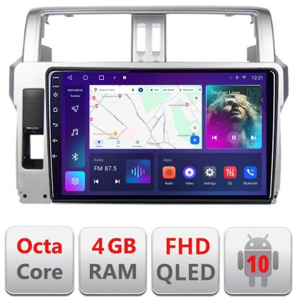 Navigatie Toyota Landcruiser J150 Prado 2014-2017 B-065 Android Ecran QLED octa core 4+64 carplay android auto KIT-065+EDT-E310V3