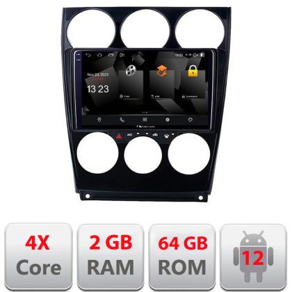 Navigatie Mazda 6 2004-2008 5230-944 Android Ecran 720P Quad Core 2+64 carplay android auto