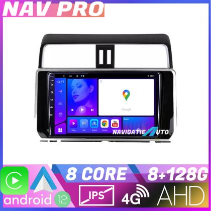 Navigatie Toyota Prado J150 2018 KIT 1065 EDOTEC-LITE Android Ecran 720P Octa Core 8 128 Carplay