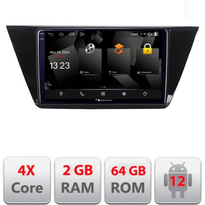 Navigatie VW Touran 2016- 5230-3144 Android Ecran 720P Quad Core 2+64 carplay android auto