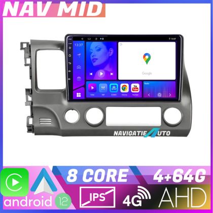 Navigatie Honda Civic Sedan KIT 044 EDOTEC-LITE Android Ecran 720P Octa Core 4 64 Carplay