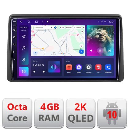 Navigatie Opel Movano Renault Master 2020- Android Octa Core Ecran 2K QLED GPS 4G 4+32GB 360 kit-master+EDT-E410-2K v1