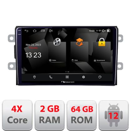 Navigatie Dacia dupa 2012 5230-Dacia Android Ecran 720P Quad Core 2+64 carplay android auto