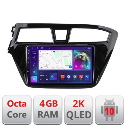 Navigatie Hyundai i20 2015-2018 C-517 Android Octa Core Ecran 2K QLED GPS 4G 4+32GB 360 KIT-517+EDT-E409-2K