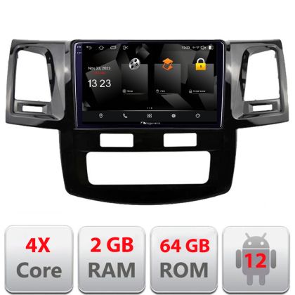 Navigatie Toyota Hilux 2008-2014 5230-143 Android Ecran 720P Quad Core 2+64 carplay android auto