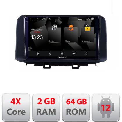 Navigatie Hyundai Kona 5230-1058 Android Ecran 720P Quad Core 2+64 carplay android auto