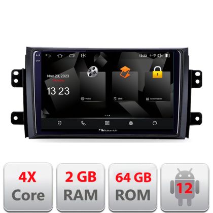 Navigatie Suzuki SX4 2006-2013 5230-124 Android Ecran 720P Quad Core 2+64 carplay android auto