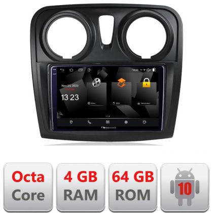 Navigatie Dacia Sandero Logan 2012-2020 5510-sandero Android Octa Core 720p 4+64 DSP 360 camera carplay android auto