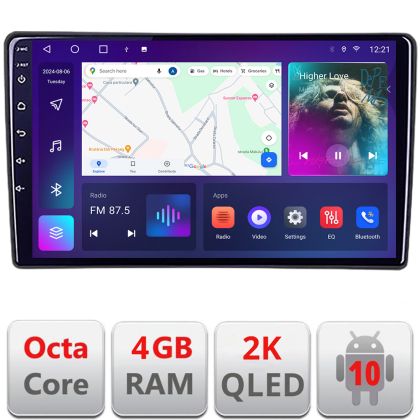 Navigatie Eclipse Cross 2019- C-eclipse Android Octa Core Ecran 2K QLED GPS 4G 4+32GB 360 kit-eclipse+EDT-E410-2K