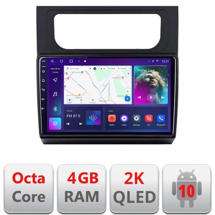Navigatie VW Touran 2010-2016 C-touran3 Android Octa Core Ecran 2K QLED GPS 4G 4+32GB 360 kit-touran3+EDT-E410-2K