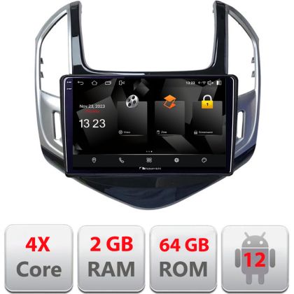 Navigatie Chevrolet Cruze 2013- 5230-1267 Android Ecran 720P Quad Core 2+64 carplay android auto