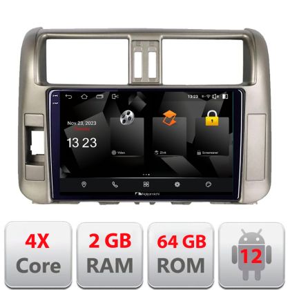 Navigatie Toyota Prado 2010-2013 5230-347 Android Ecran 720P Quad Core 2+64 carplay android auto