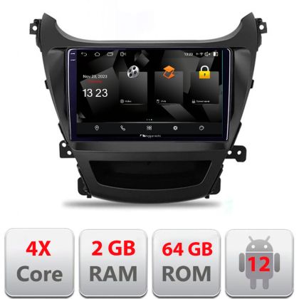 Navigatie Hyundai Elantra 2013-2015 5230-359 Android Ecran 720P Quad Core 2+64 carplay android auto