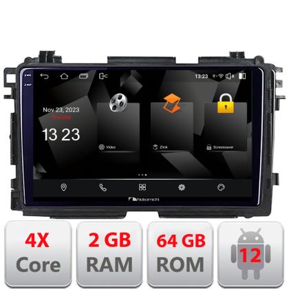 Navigatie Honda HR-V 2013-2018 Android Ecran 720P Quad Core 2+64 carplay android auto