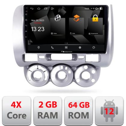 Navigatie Honda Fit Jazz 2004-2008 Android radio gps internet quad core 2+64 carplay android auto