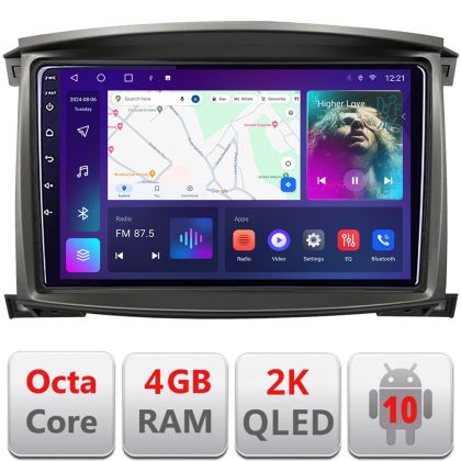 Navigatie Toyota Land Cruiser L100 2002-2006 Android ecran Qled 2K Octa core 4+32 KIT-L105-automatic+EDT-E410-2K