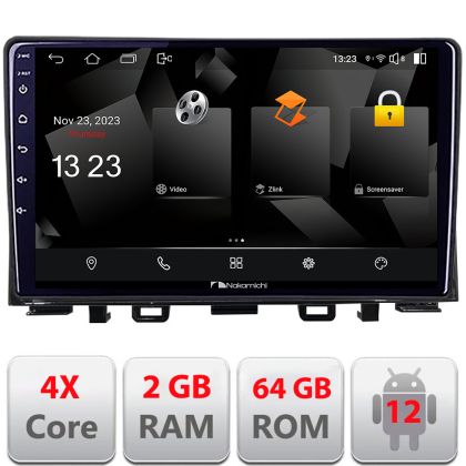 Navigatie Kia Rio 2019- Android Ecran 720P Quad Core 2+64 carplay android auto