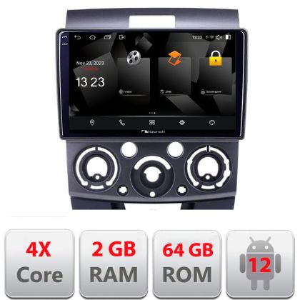 Navigatie Ford Ranger Mazda BT50 2007-2012 5230-RANGER Android Ecran 720P Quad Core 2+64 carplay android auto v1