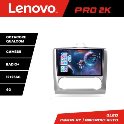 Navigatie Ford Focus 2 Automat Lenovo Kit-140-automatic 8 core QLED 2K 12+256 360 Android Waze USB Navigatie Internet Youtube Radio