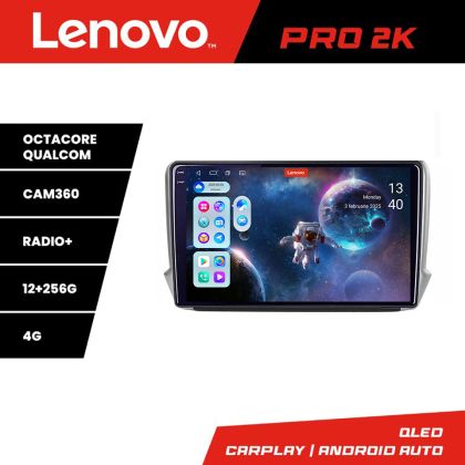 Navigatie Peugeot 208/2008 Lenovo Kit-PSA 8 core QLED 2K 12+256 360 Android Waze USB Navigatie Internet Youtube Radio