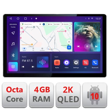 Navigatie dedicata Toyota Corolla/Auris 2018- N-388 Edonav ecran 13" 2K 4+32 Android Waze USB Navigatie 4G 360 Toslink Youtube