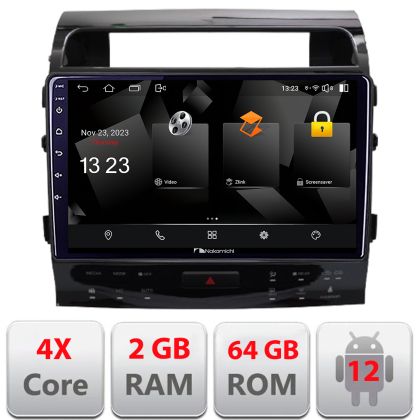 Navigatie Toyota Landcruiser J150 2010-2018 Android Ecran 720P Quad Core 2+64 carplay android auto