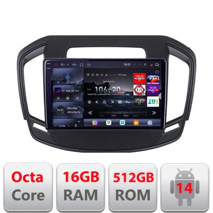 Navigatie Opel Insignia 2014-2017 Edotec Kit-338 8 core QLED 2K 12+256GB 360 Android Waze USB Navigatie Internet Youtube Radio