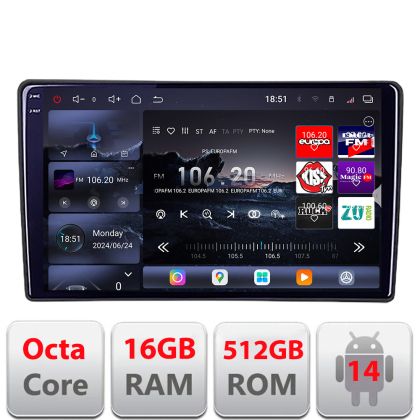 Navigatie Hyundai I40 2011-2019 Android radio gps internet 8 core QLED 2K 12+256GB 360 Edotec