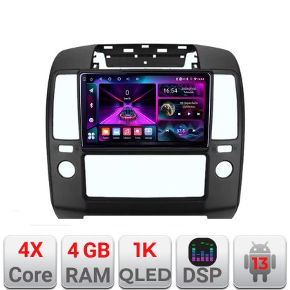 Navigatie Nissan Navara Pathfinder 2005-2010 A-NAV5  4+64 InCell Display 1K Android Waze USB Navigatie Internet Youtube Radio