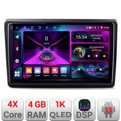 Navigatie Fiat BRAVO 2007-2014 A-BRAVO  4+64 InCell Display 1K Android Waze USB Navigatie Internet Youtube Radio