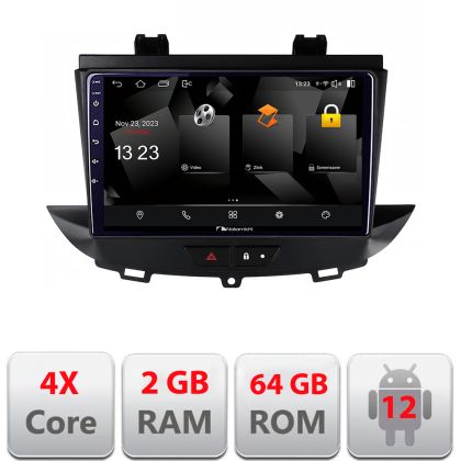 Navigatie Opel Grandland X Crossland X 2016-2020 Nakamichi Android Ecran 720P Quad Core 2+64 carplay android auto NAM5230