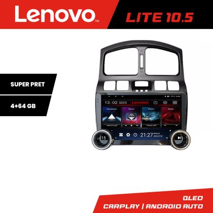 Navigatie Hyundai Santa Fe 2000-2006 Lenovo  8 core 4+64 10.5 inch Incell 1K android Wifi 5Ghz gps internet  C