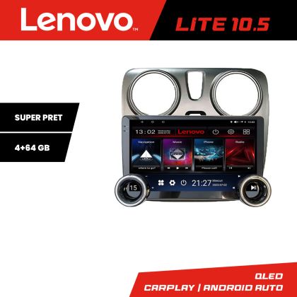 Navigatie Dacia Dokker Lenovo  8 core 4+64 10.5 inch Incell 1K android Wifi 5Ghz gps internet