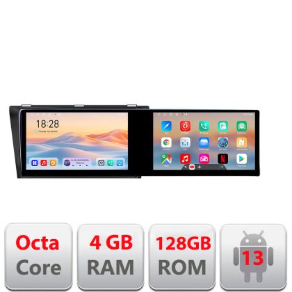 Navigatie Mazda 3 2004-2009 Kit-161 Edotec 2 ecrane  8 core 4+128 21.6 inch Incell android Wifi 5Ghz gps internet