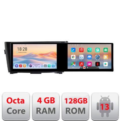 Navigatie Nissan Qashqai/X-Trail 2013- Kit-353 Edotec 2 ecrane  8 core 4+128 21.6 inch Incell android Wifi 5Ghz gps internet S