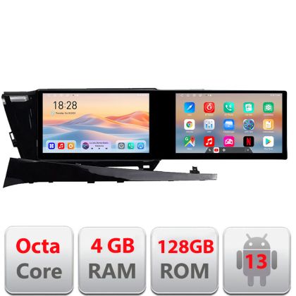 Navigatie Toyota Camry 2017-2021 Edotec 2 ecrane  8 core 4+128 21.6 inch Incell android Wifi 5Ghz gps internet  Kit-camry-2018