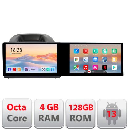 Navigatie Ford Ecosport 2017-2019 Edotec 2 ecrane  8 core 4+128 21.6 inch Incell android Wifi 5Ghz gps internet  KIT-ecosport2018